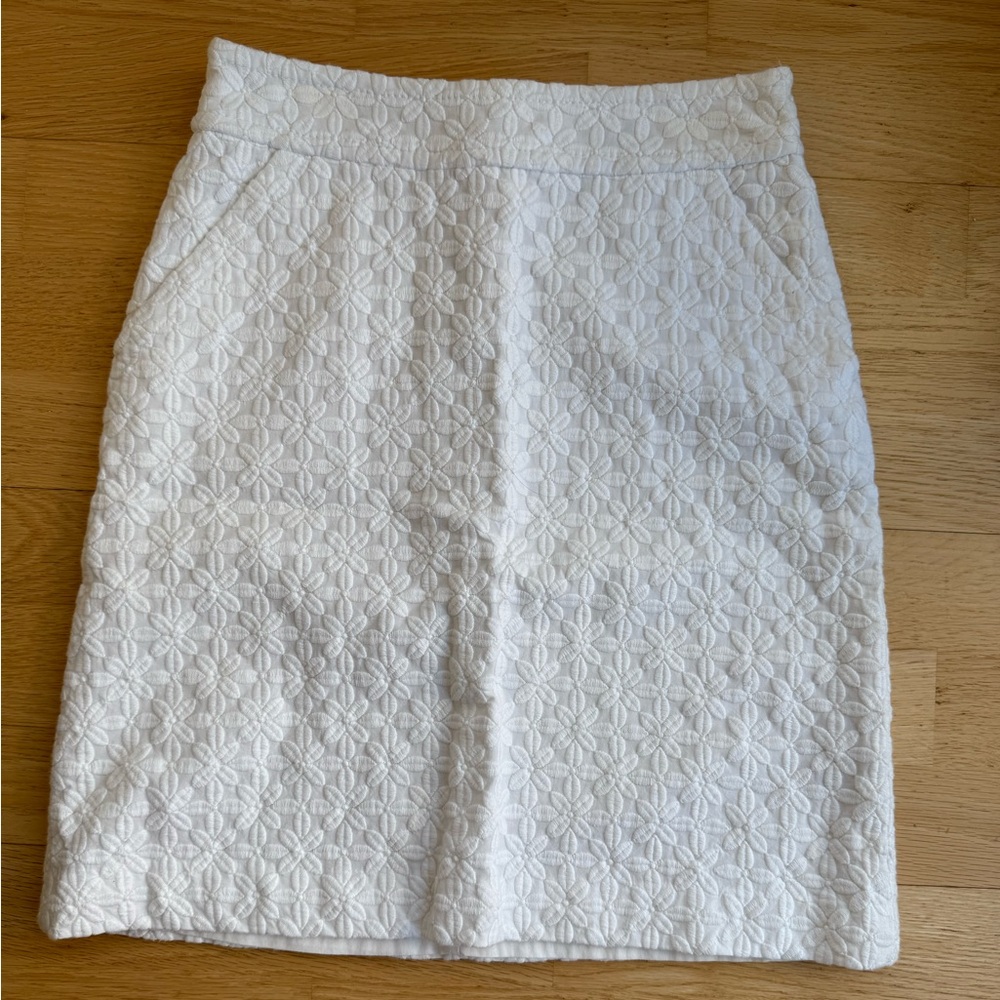 White happy hour skirt.
